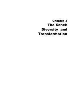 Agricultural Development in the Sahel