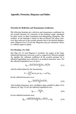 Appendix. Formulas, Diagrams and Tables