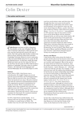 Colin Dexter