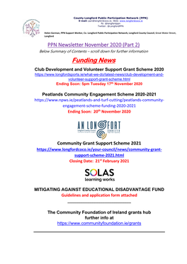 PPN Newsletter November