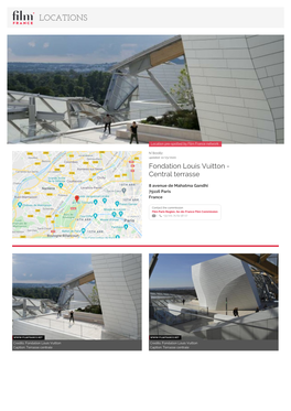 Fondation Louis Vuitton - Central Terrasse