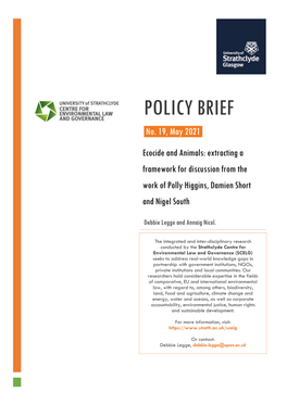 SCELG Policy Brief 19/2021