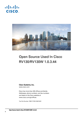 Open Source Document for Cisco RV130/RV130W Firmware Version 1.0.3.44