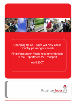 Changing Trains – What Will New Cross Country