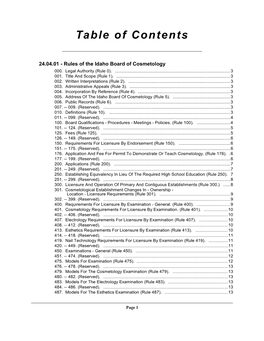 Idapa 24 Title 04 Chapter 01