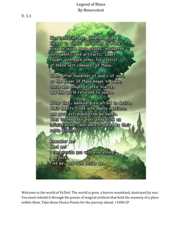 Legend of Mana by Benevolent V. 1.1