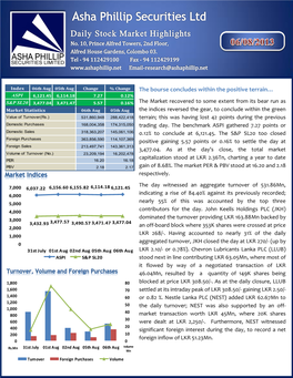 The Bourse Concludes Within the Positive Terrain…