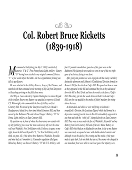Col. Robert Bruce Ricketts (1839-1918)