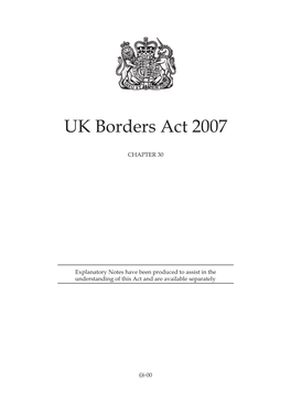 UK Borders Act 2007