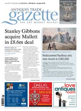 Stanley Gibbons Acquire Mallett in £8.6M Deal