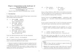 Degree Constructions in the Landscape of Navajo Grammar (4) A