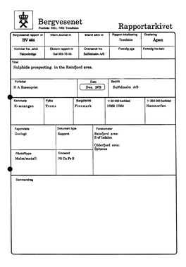 Bergvesenet Rapportarkivet