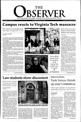 Campus Reacts to Virginia Tech Massacre