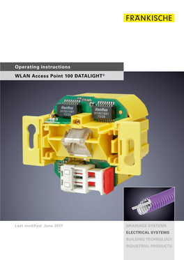 Operating Instructions WLAN Access Point 100 DATALIGHT®