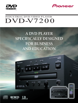 DVD-V7200 Specifications