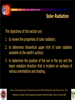 Solar Radiation