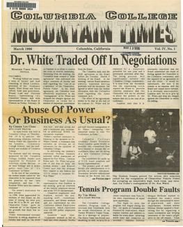 March 1996 -Columbia, California MAR 131996 Vol