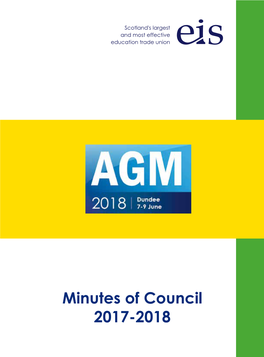 Minutes of Council 2017-2018