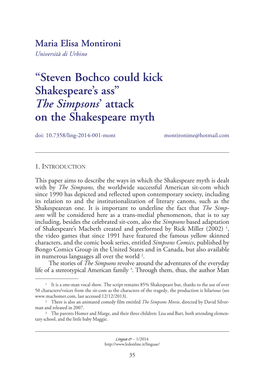 “Steven Bochco Could Kick Shakespeare's Ass”. the Simpsons