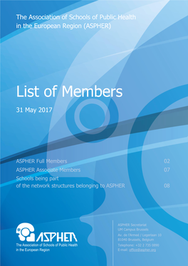 List of Members