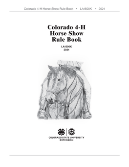 Horse Rule Book