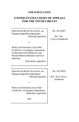 Deschutes River All. V. Portland Gen. Elec