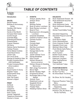 Table of Contents