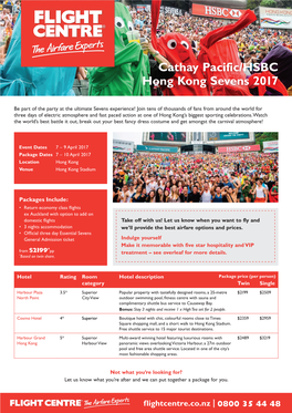 Cathay Pacific/HSBC Hong Kong Sevens 2017