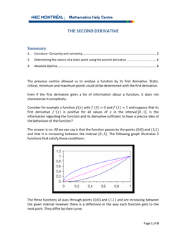 The Second Derivative