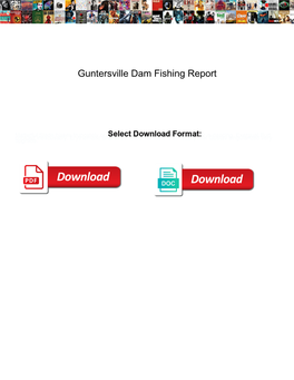 Guntersville Dam Fishing Report