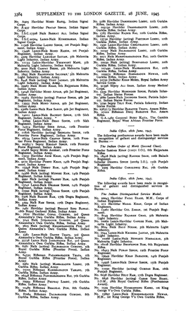 Supplement to the London Gazette, 28 June, 1945