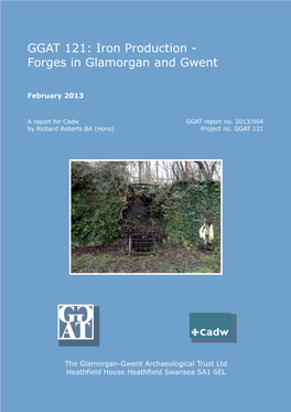Iron Production - Forges in Glamorgan and Gwent