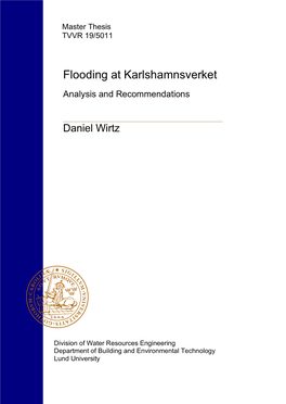 Flooding at Karlshamnsverket