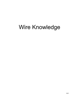 Wire Knowledge.Pdf