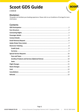 Scoot GDS Guide V 3.0.0.12
