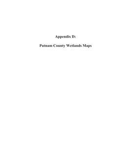 Putnam County Wetlands Maps