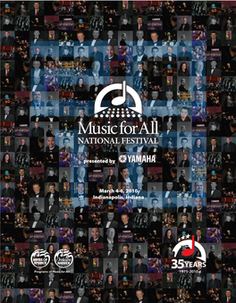2010 Music for All National Festival Program Book