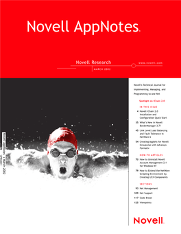 Novell Appnotes March 2002