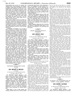 CONGRESSIONAL RECORD— Extensions Of