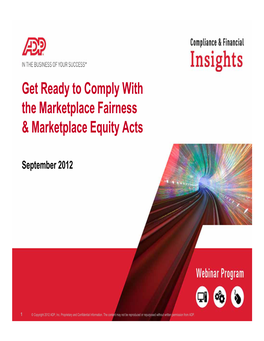 Marketplace Fairness & Marketplace Equity Acts