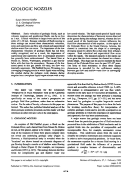 Geologic Nozzles