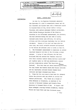 On July 19, the Egyptian Government Announced, the Discovery of a Plot to Assassinate Nasser And. All His Ministers And. Replace