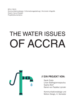 The Water Issues of Accra