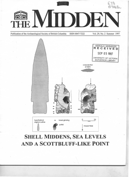 Shell Middens, Sea Levels and a Scottbluff-Like Point ~Midden Asbc