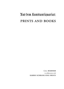 Prints and Books