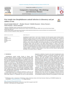 First Insight Into Encephalitozoon Cuniculi Infection in Laboratory And