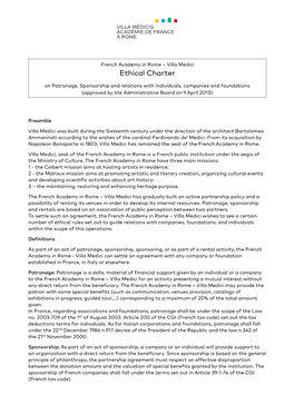 Ethical Charter