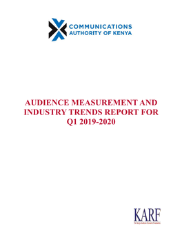 Audience Measurement and Industry Trends Report for Q1 2019-2020