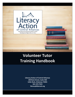 Volunteer Tutor Training Handbook