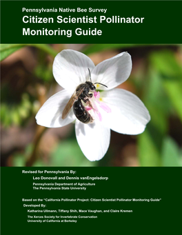 Citizen Scientist Pollinator Monitoring Guide